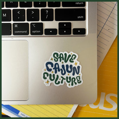 Save Cajun Culture Sticker